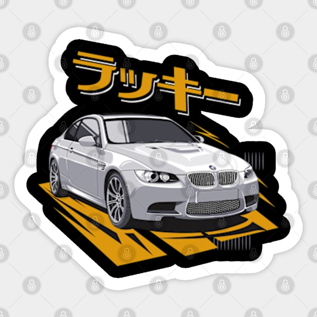 BMW car with lucky letters in Japanese characters Bmw Cars